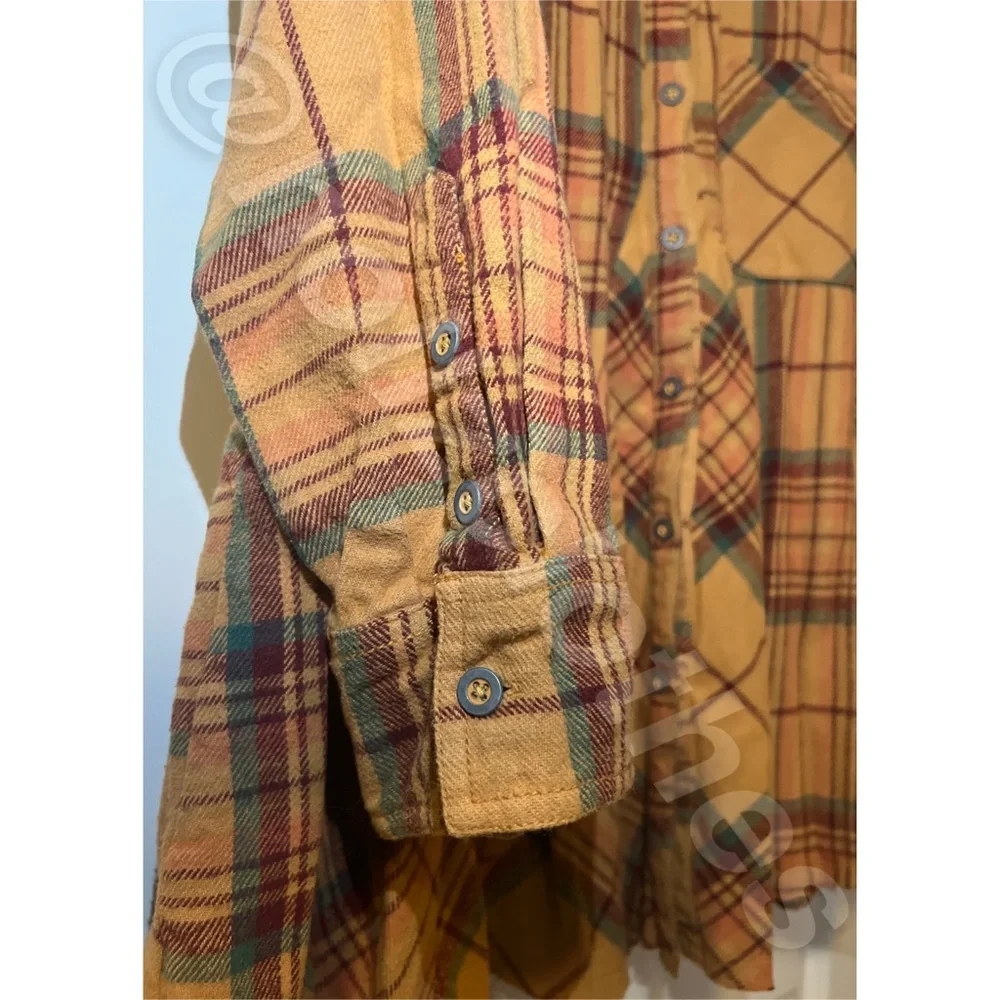 Free People Kalli Plaid Button-down Shirt Flannel XS - Picture 5 of 8